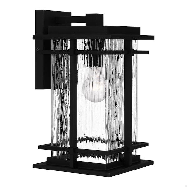 Quoizel McAlister 1-Light Earth Black Outdoor Wall Lantern MCL8408EK - main